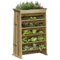 vidaXL Kvetináč na bylinky 6-poschodový 69x40x101,5cm impreg. borovica