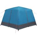 vidaXL Cabin Tent 7-Person 7-miestny Modrá 185T Polyester s PU náterom