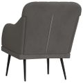 vidaXL Kreslo tmavosivé 63x76x80 cm zamat