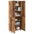 vidaXL Highboard 2 ks Staré drevo 69,5 x 34 x 180 cm Kompozitné drevo