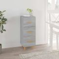 vidaXL Komoda sivý dub sonoma 34,5x34x90 cm spracované drevo