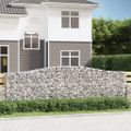 vidaXL Oblúkové gabionové koše 10 ks 400x50x120/140 cm pozink. železo