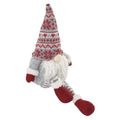 LED vianočný škriatok sediaci, 27 cm, 3x AA, vnútorný, teplá biela