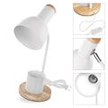 Stolná lampa EMOS Z7640W POPPY s žiarovkou E27, biela