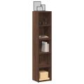 vidaXL CD skrinky 2 ks hnedý dub 21x16x93,5 cm spracované drevo