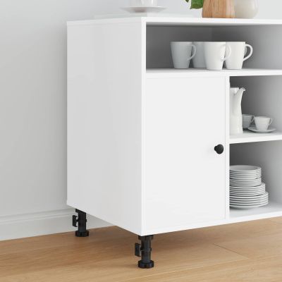 vidaXL Nohy nábytku Nastaviteľná 2 pcs Čierna 46 x 46 x 128 mm PP