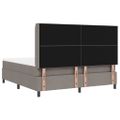 vidaXL Posteľ s pružinovým rámom Sivohnedá 200 x 180 cm látka