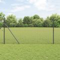 vidaXL Zvarený drôtený plot 5000 x 120 cm Sivá