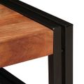 vidaXL Kúpeľňová polica Hnedá 120 x 50 x 23 cm Pevné akáciové drevo