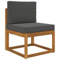 vidaXL Vankúš na vonkajšiu pohovku Polyester Antracitová 60 x 60 cm