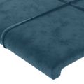vidaXL Rám postele bez matraca tmavomodrý 90x200 cm zamat