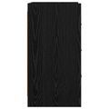 vidaXL Nočné stolíky Čierny dub 40 x 36 x 70 cm Kompozitné drevo