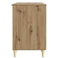 vidaXL Stôl Dub artisan 142,5 x 50 x 75 cm Kompozitné drevo