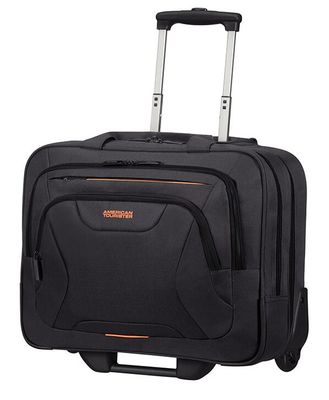 American Tourister AT WORK ROLLING TOTE 15.6'' Black/Orange