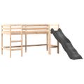 vidaXL Detská vyvýšená posteľ veža bielo-čierna 90x190 cm borovica