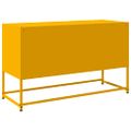 vidaXL TV skrinka horčicovožltá 100,5x39x60,5 cm oceľ