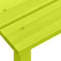 vidaXL Záhradná stolička Adirondack so stolíkom jedľový masív zelená