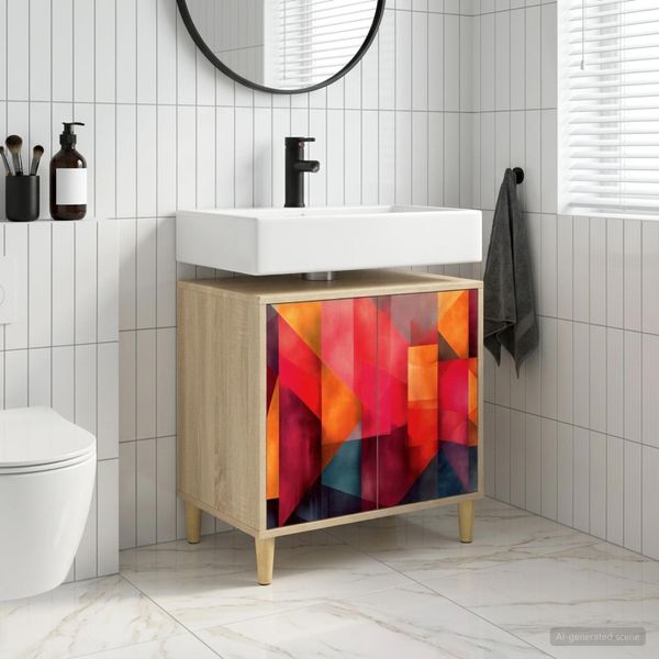 vidaXL Kúpeľňová skriňa HEESCH Sonoma 60 x 40 x 60 cm Kompozitné drevo