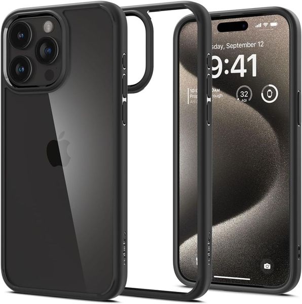 Puzdro Spigen Ultra Hybrid pre iPhone 15 Pro Max 6,7" matná čierna