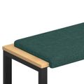 vidaXL Vankúš na lavičku Látka Tmavozelená Hĺbka 35 cm