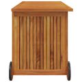 vidaXL Záhradný úložný box s kolieskami 113x50x58 cm masívna akácia