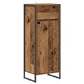 vidaXL Kúpeľňová skriňa Staré drevo 40 x 30 x 100 cm Kompozitné drevo