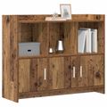vidaXL Servírovacia skriňa Staré drevo 98,5 x 33 x 80 cm