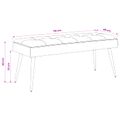 vidaXL Lavica s gombíkovým prešívaním Tmavozelená 110 x 40 x 46 cm