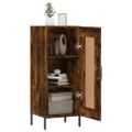 vidaXL Komoda dymový dub 34,5x34x90 cm spracované drevo