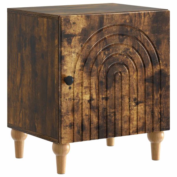 vidaXL Nočný stolík Dymový dub 43 x 34,5 x 50 cm Kompozitné drevo