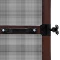 vidaXL Hinged Hmyzová sieť Hnedá a čierna 100 x 215 cm