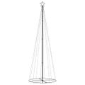vidaXL Vianočný stromček, kužeľ 310LED, studené biele svetlo 100x300cm