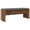 vidaXL Predsieňová lavica s vankúšom Staré drevo 103 x 38 x 40 cm