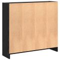 vidaXL Regál na knihy 80 x 24 x 76 cm Kompozitné drevo Čierny dub