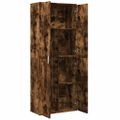 vidaXL Vysoká skrinka dymový dub 70x35x180 cm kompozitné drevo