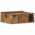 vidaXL plávajúce nočné stolíky 2 ks Old Wood 40x32x15 cm