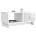 vidaXL Konferenčný stolík Biela s vysokým leskom 90 x 50 x 40 cm