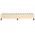 vidaXL Posteľný rám s boxspringom krémová 100x200 cm látka