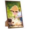 vidaXL Fotorámiky na stenu alebo stôl 10 ks bronzové 13x18 cm MDF