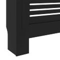 vidaXL Kryt na radiátor čierny 205 cm MDF