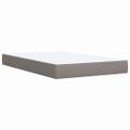 vidaXL Boxspring posteľ s matracom sivohnedá 120x190 cm látka
