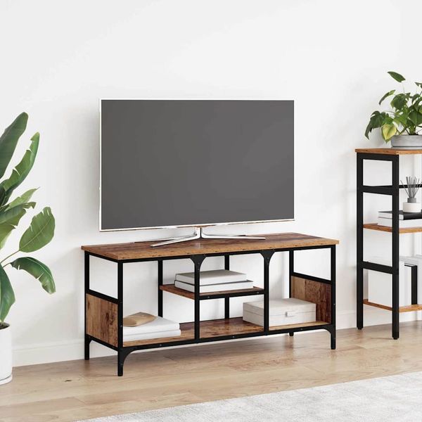 vidaXL TV skrinka Staré drevo 100 x 35 x 45 cm