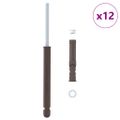 vidaXL Skrutky na plávajúce poličky 12 Béžová Ø12 x 190 mm Oceľ