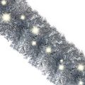 vidaXL Vianočná girlanda s LED svetielkami 20 m strieborná