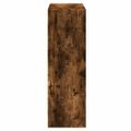 vidaXL Knižnica údený dub 60x24x76 cm spracované drevo