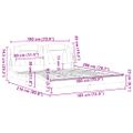 vidaXL Rám postele Viana bez matraca kapučínový 180x200 cm umelá koža