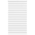 vidaXL Zebra roleta biela 120x200 cm šírka látky 115,9cm polyester