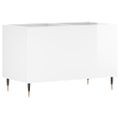 vidaXL Skrinka na platne lesklá biela 74,5x38x48 cm kompozitné drevo
