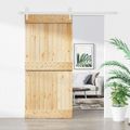 vidaXL Posuvné dvere Prírodná a biela 95 x 210 cm