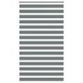 vidaXL Zebra roleta tmavošedá 125x230 cm šírka látky 120,9cm polyester